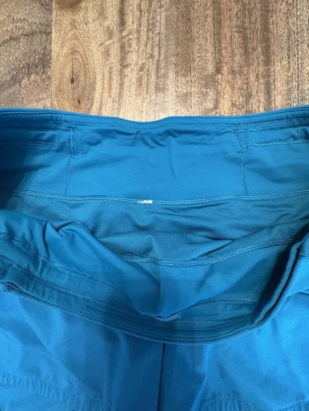 Lululemon Shorts Womens 10 Blue Lined Running 3 Inseam Elastic Waist Athletic